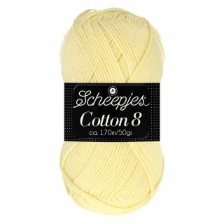 Scheepjeswol Cotton 8 lichtgeel 508