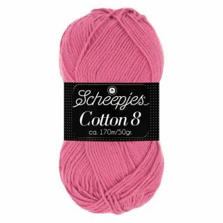 Scheepjeswol Cotton 8 donker roze 653
