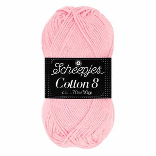 Scheepjeswol Cotton 8 licht roze 654