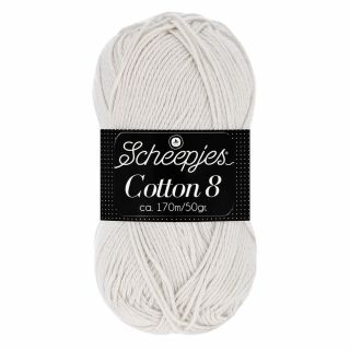 Scheepjeswol Cotton 8 licht grijs 700