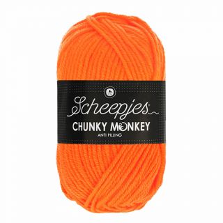 Scheepjes Chunky Monkey Neon Orange 1256