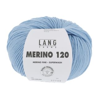 Lang Yarns Merino 120 - 0020 lichtblauw