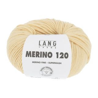 Lang Yarns Merino 120 - 0049 lichtgeel