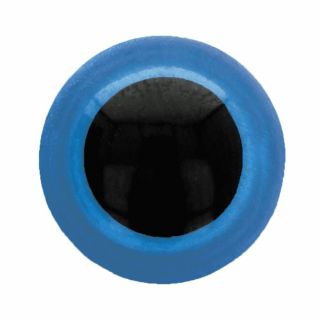 Veiligheidsoogjes 24 mm blauw - per 5 paar
