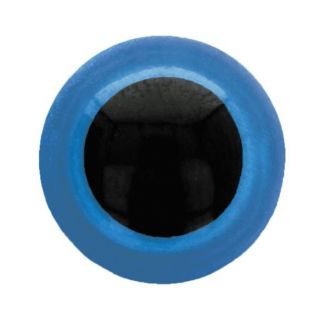 Veiligheidsoogjes 10 mm blauw - per 2 stuks