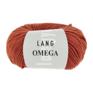 Lang Yarns Omega bruin oranje 0075