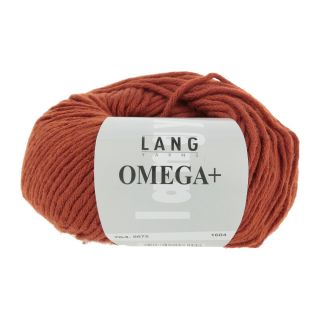 Lang Yarns Omega+ bruin oranje 0075