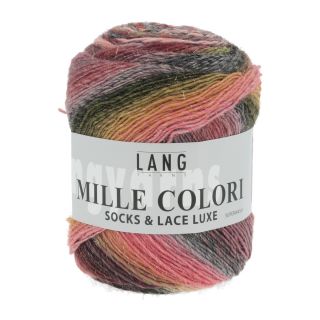MILLE COLORI SOCKS & LACE LUXE rood/zalm