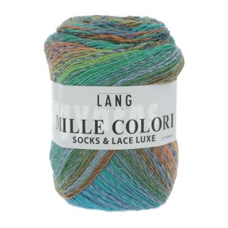 MILLE COLORI SOCKS & LACE LUXE multicolor turquoise/groen/orange