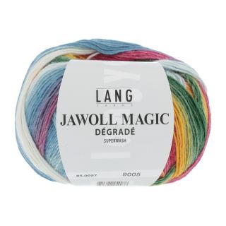 JAWOLL MAGIC DEGRADE multicolor lichtblauw/fuchsia/geel