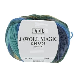 JAWOLL MAGIC DEGRADE blauw/groen/mosterd