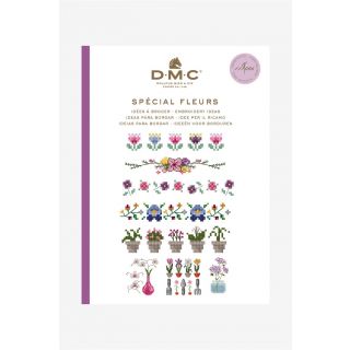 DMC borduurboekje Bloemen inclusief borduurgaren