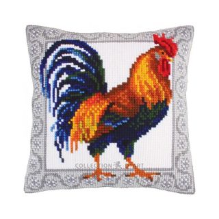 Kussen Haan Gallic rooster - borduurpakket Collection d'Art