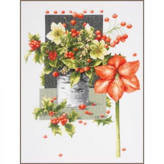 Borduurpakket Wilde bloemen en vlinders - Marjolein Bastin (Lanarte)