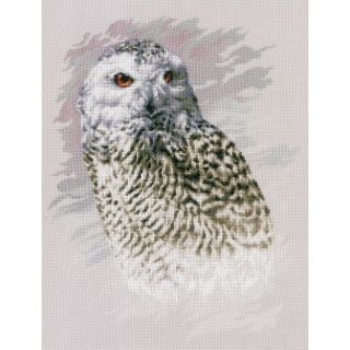 Borduurpakket Snowy Owl - Lanarte