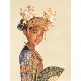 Borduurpakket Balinese Danseres (small) Linnen - Thea Gouverneur