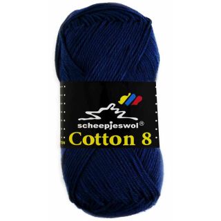 Scheepjeswol Cotton 8 marine blauw 527