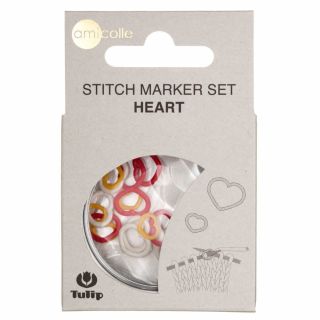 Stitch Ring Markers Heart 1 - Tulip